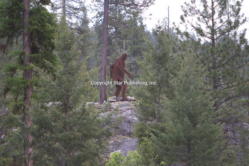 Colville Native American Statue