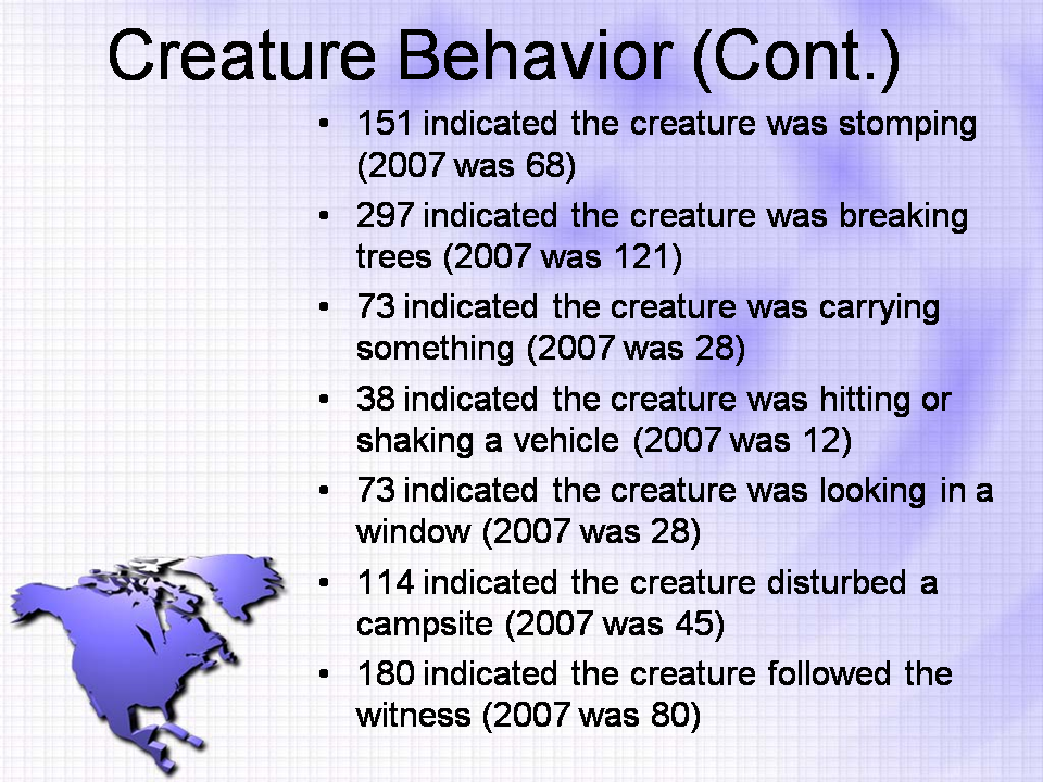 Slide 11 North American Sighting Statistics