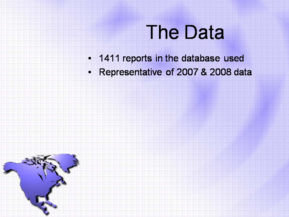 Slide 2 North American Sighting Statistics