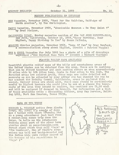 Bigfoot Bulletin by George Haas