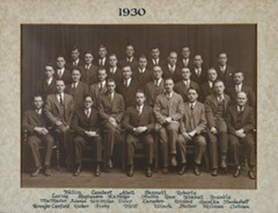 Photo showing a graduation pic of an H.A. Miller.