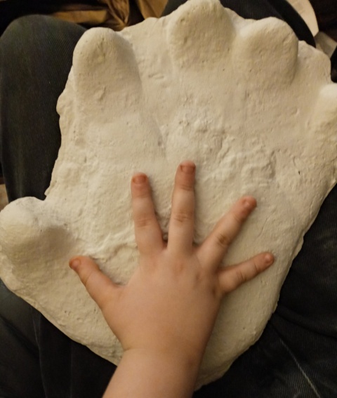 1970s Marx Bigfoot-Sasquatch Handprint 1