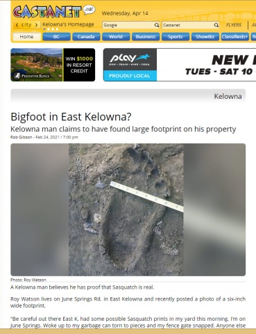 Kelowna Bigfoot Hoax